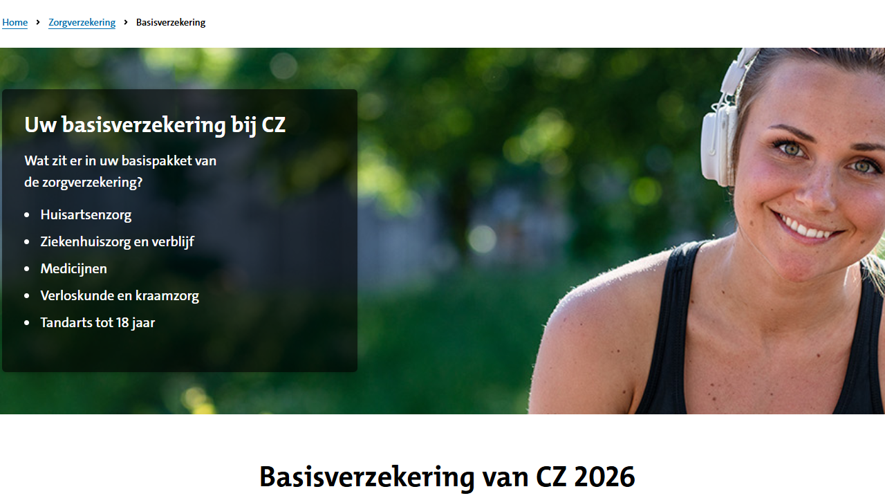 CZ health insurance platform overview